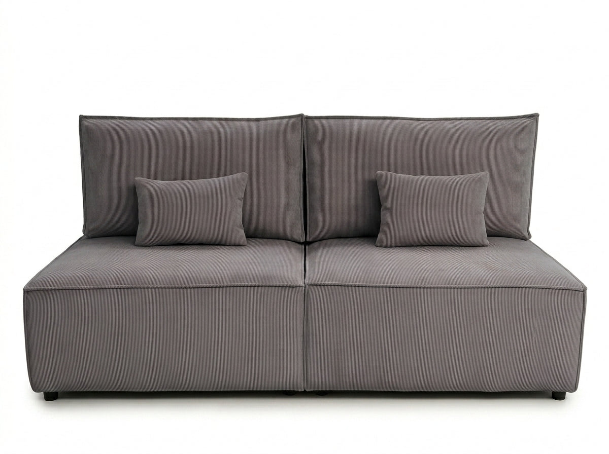 Sofa Mila z funkcją spania w tkaninie Poso