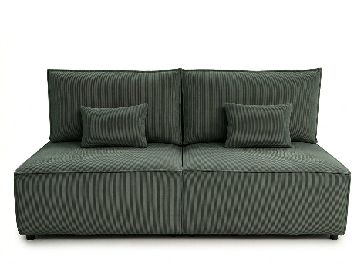 Sofa Mila z funkcją spania w tkaninie Poso