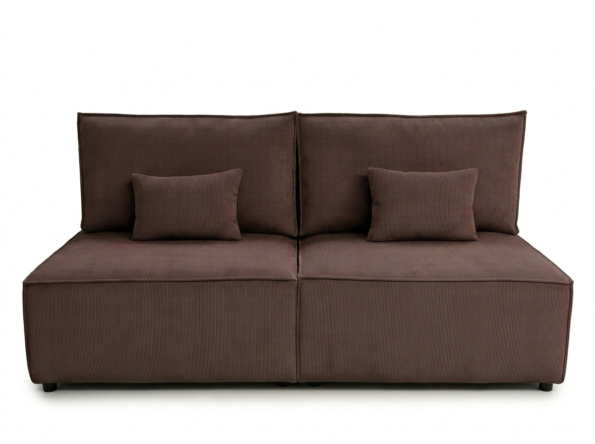 Sofa Mila z funkcją spania w tkaninie Poso