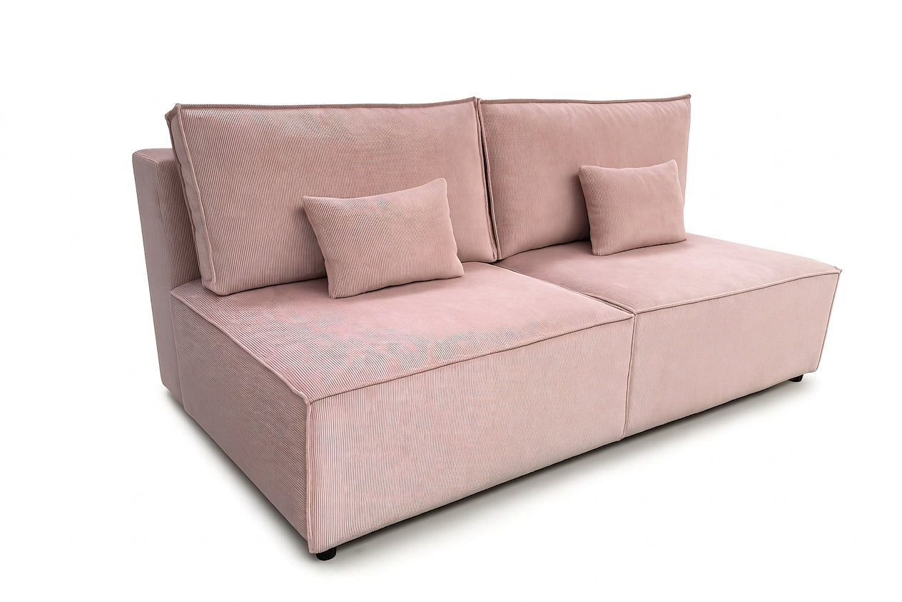 Sofa Mila z funkcją spania w tkaninie Poso