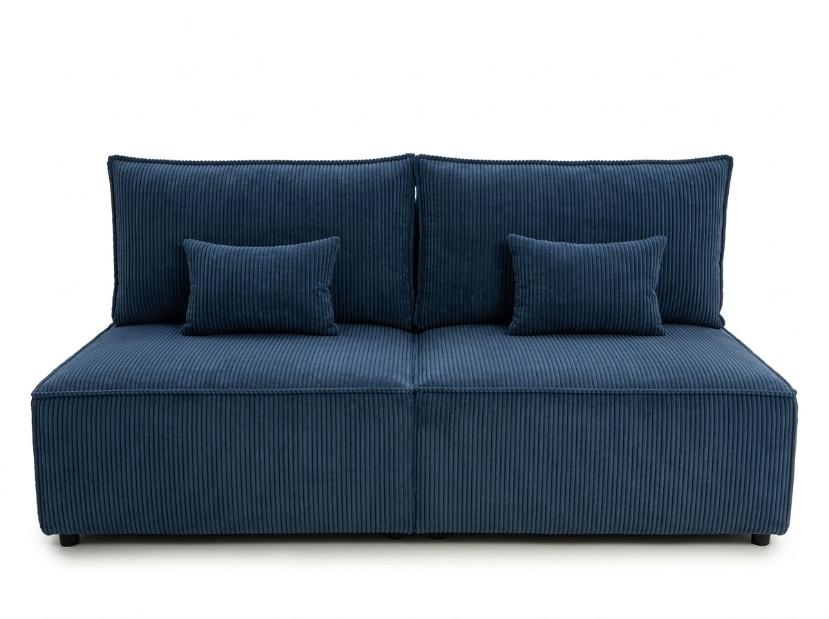 Sofa Mila z funkcją spania w tkaninie Poso