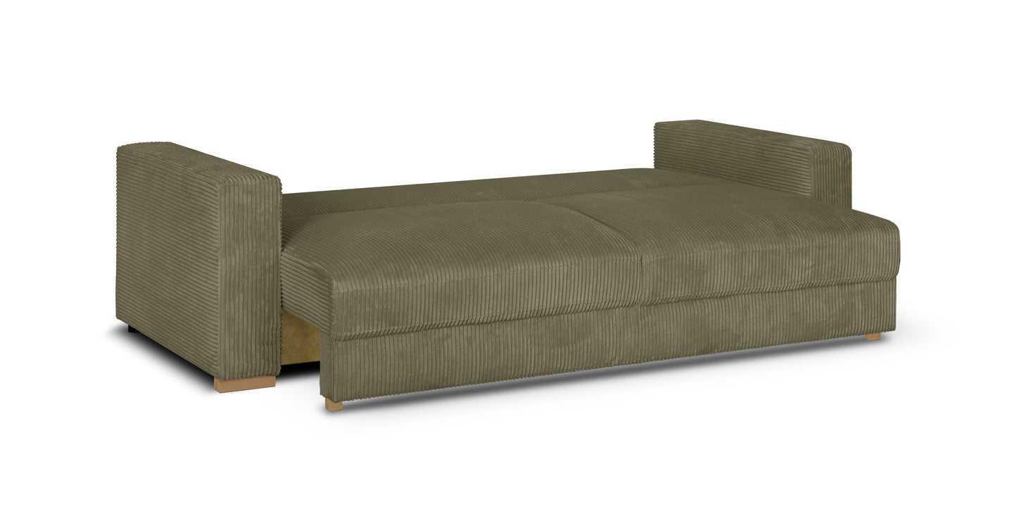 Sofa Robin z funkcją spania w tkaninie Poso