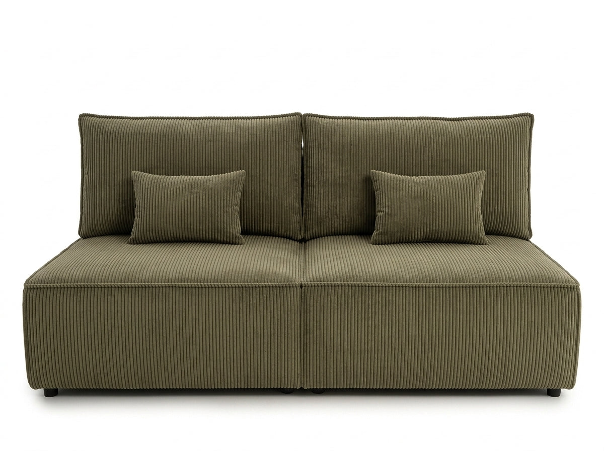 Sofa Mila z funkcją spania w tkaninie Poso