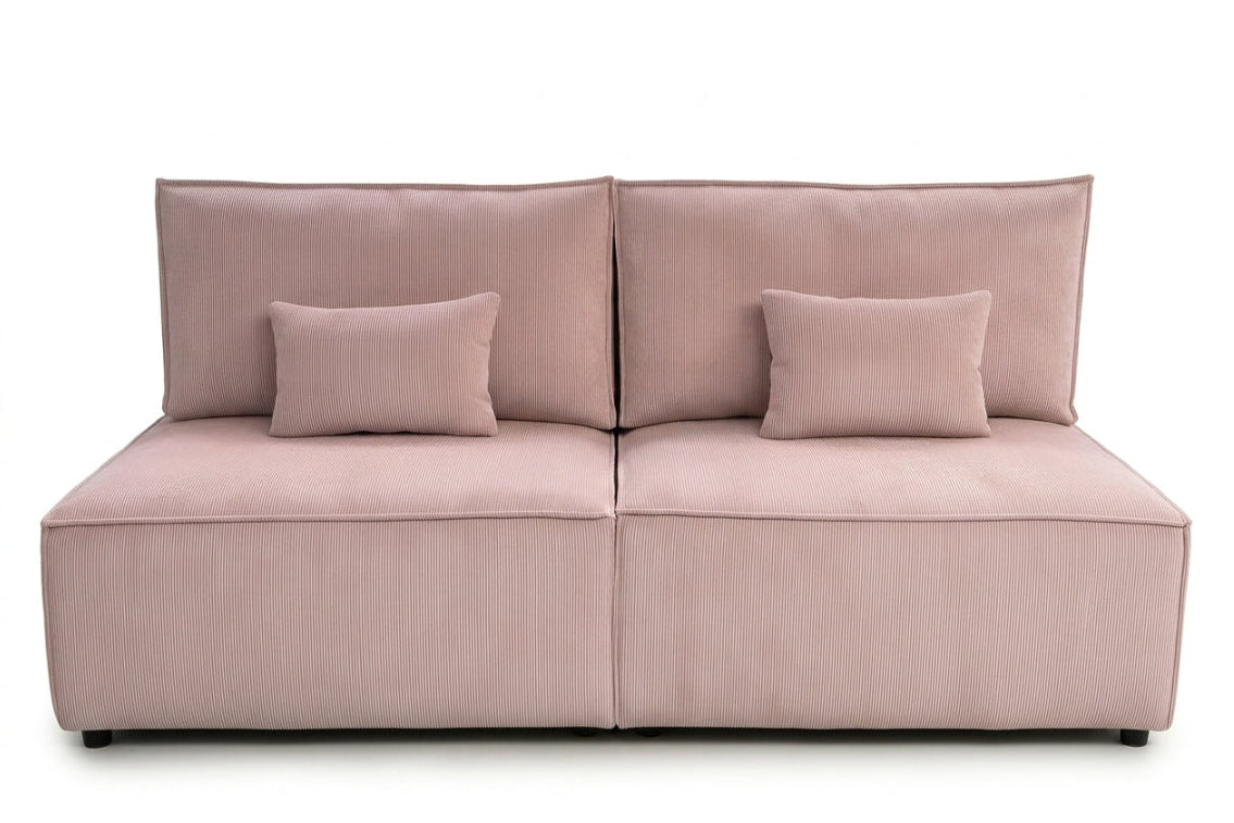 Sofa Mila z funkcją spania w tkaninie Poso